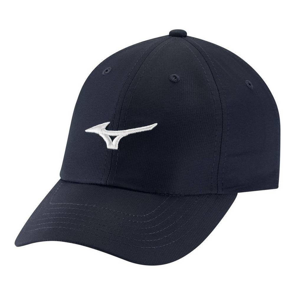 Mizuno Men's Tour Adjustable Lightweight Small Fit Golf Hat Navy/White (260326-IOK)